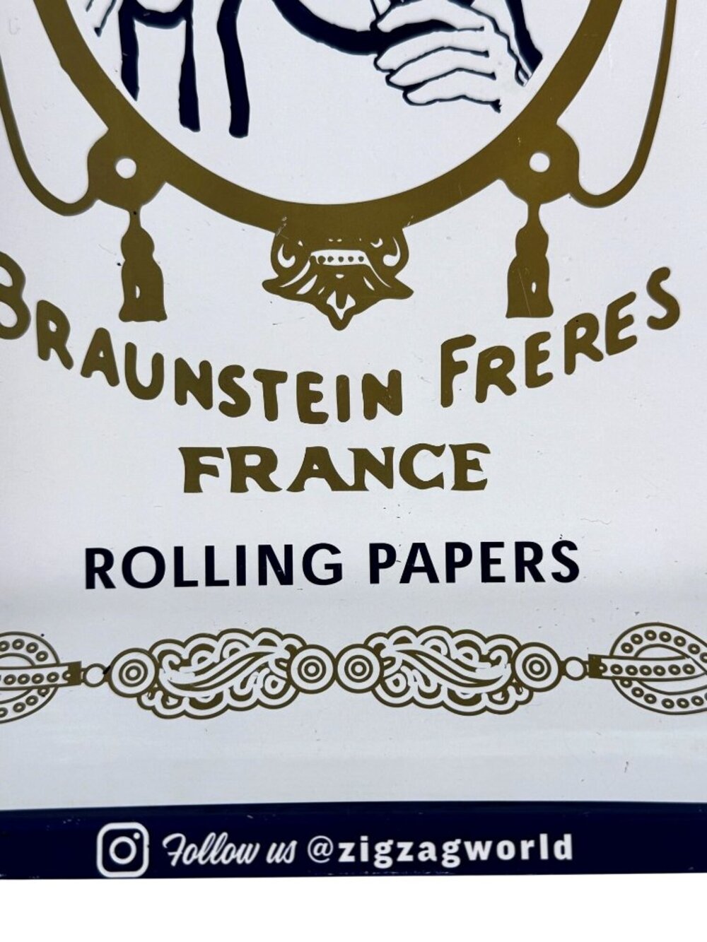 Vintage Style Zig Zag Rolling Paper Tray Braunstein Freres Made In France Zouave - Picture 4 of 10